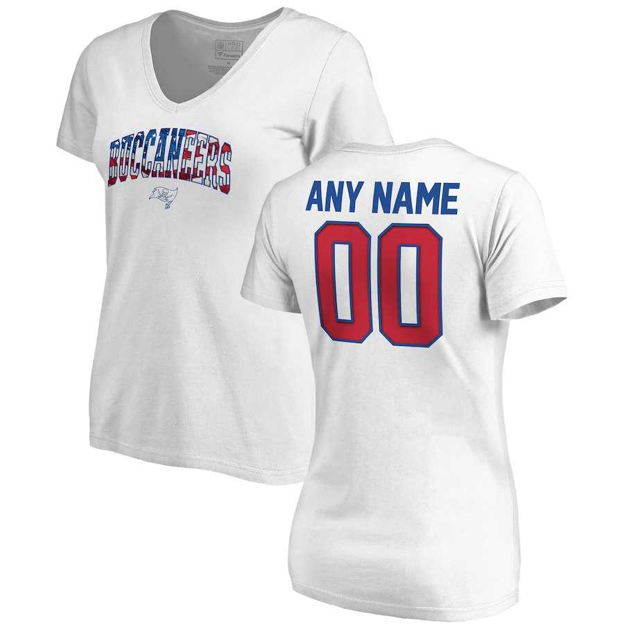 Women Customized Tampa Bay Buccaneers NFL Pro Line by Fanatics Branded Any Name & Number Banner Wave V Neck T-Shirt White,We sell and wholesale Women Customized Tampa Bay Buccaneers NFL Pro Line by Fanatics Branded Any Name & Number Banner Wave V Neck T-Shirt White on line form chian!